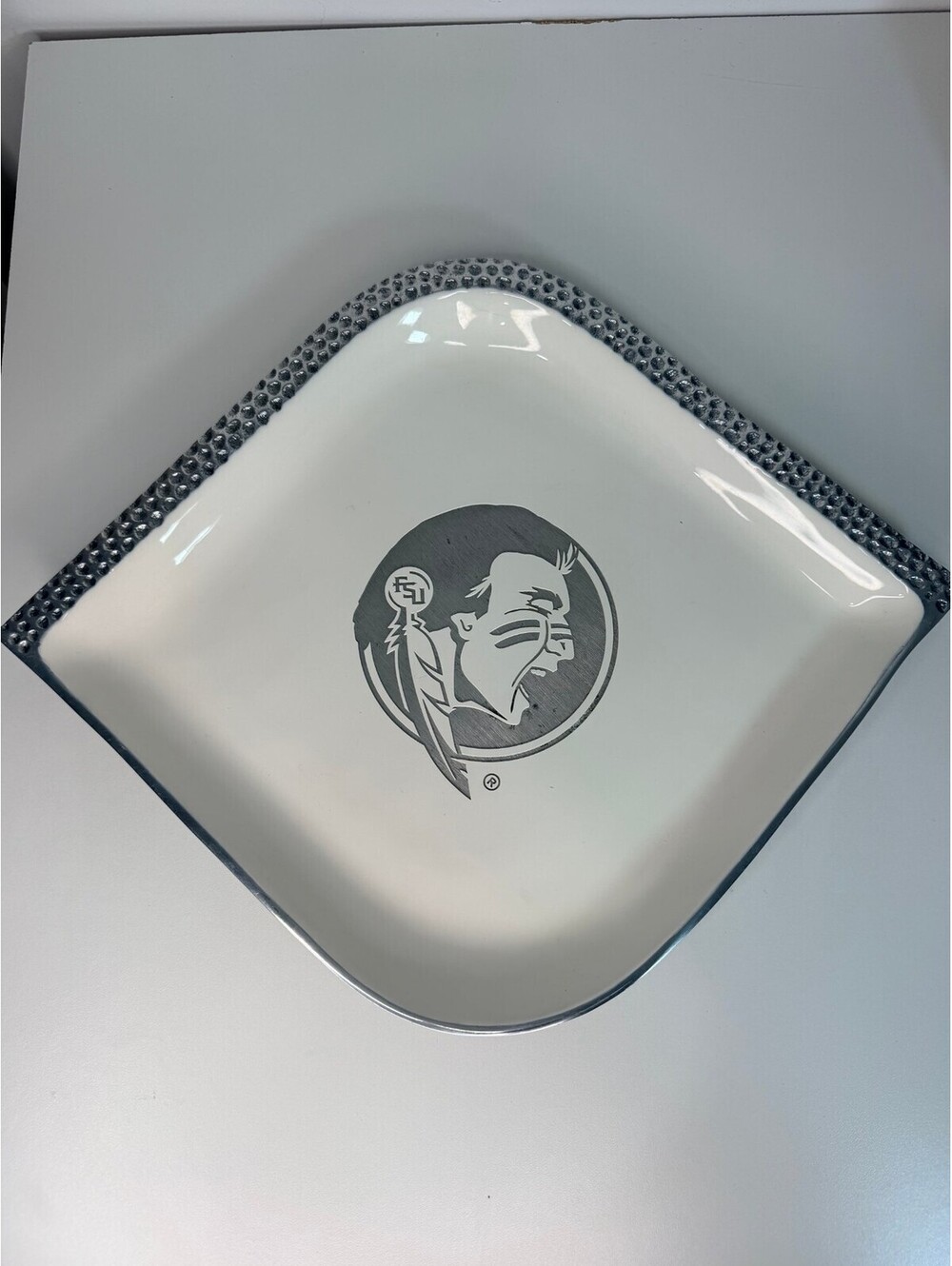 Florida State Seminoles diamond shaped serving platter